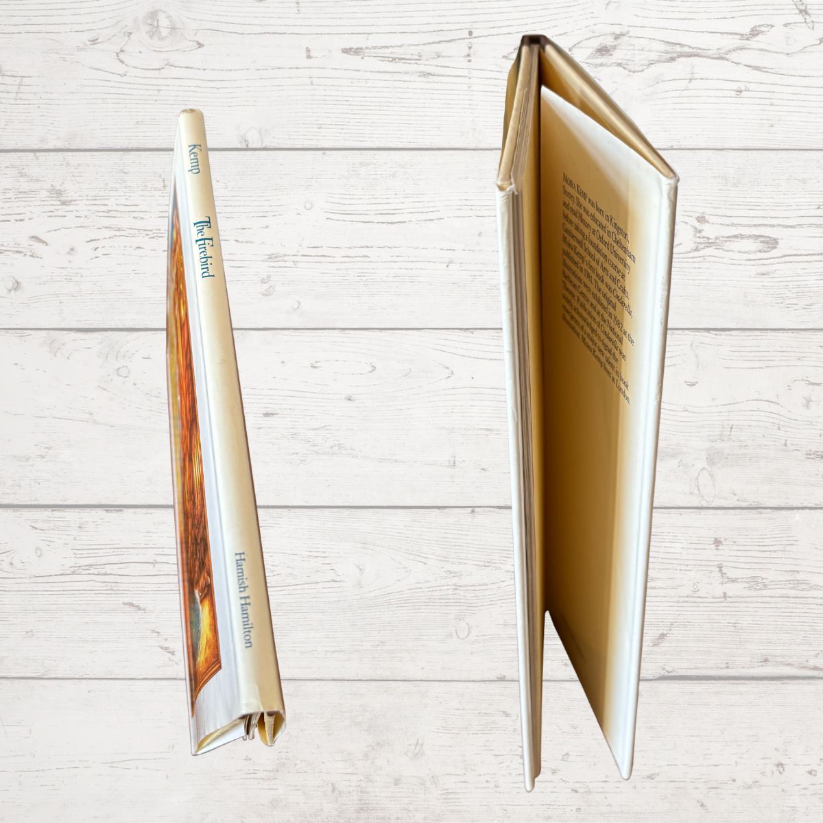 Book spine close up 