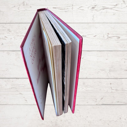 Close up of book spine and cover 