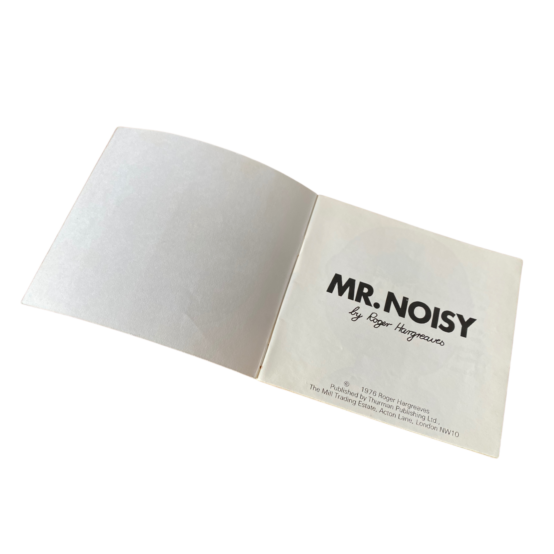 Retro Mr. Men Book -   Mr Noisy    - 1976 Edition by Roger Hargreaves