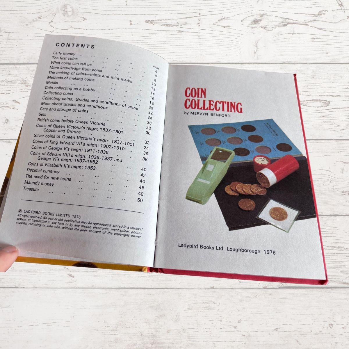 Coin Collecting. 1970s Vintage Ladybird Book. Series 633