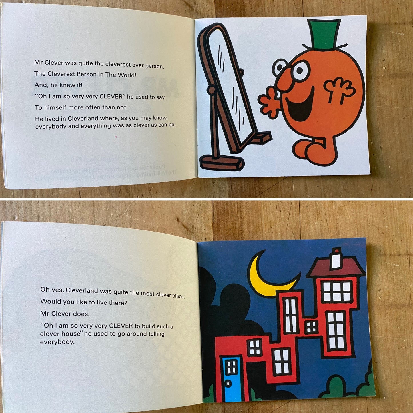 Mr. Clever by Roger Hargreaves. Original 1970s The Mr Men series. 1978  edition.Great gift idea