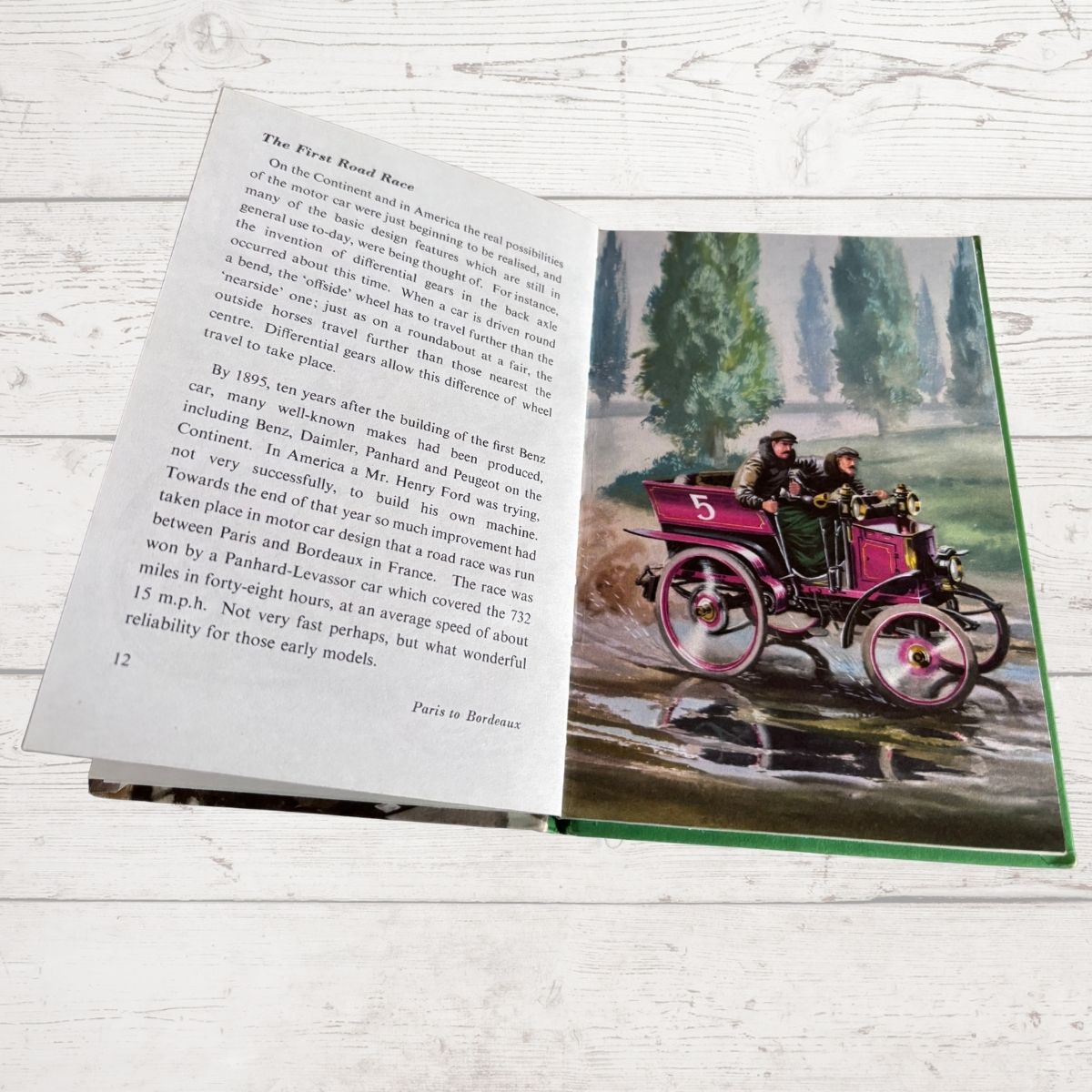 Vintage 1960s ladybird book, The Story of the Motor Car. A Ladybird Achievements Book. Series 601