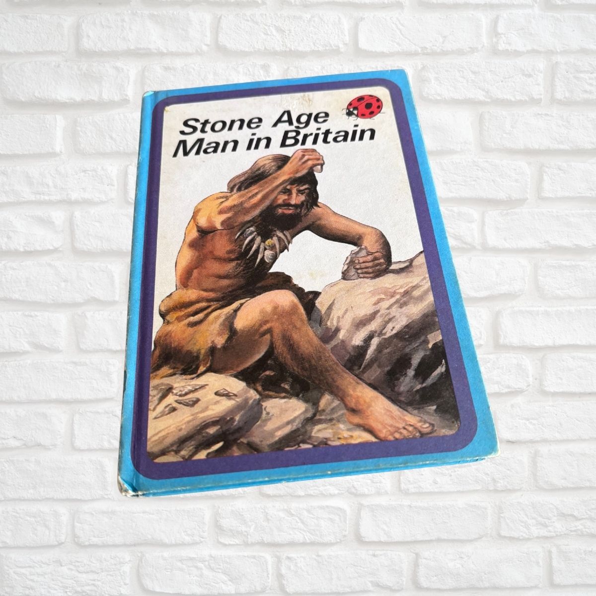 Vintage 1980s ladybird book.  Stone Age Man in Britain . An Adventure from History. Series 561