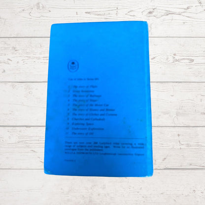 A bright blue book 