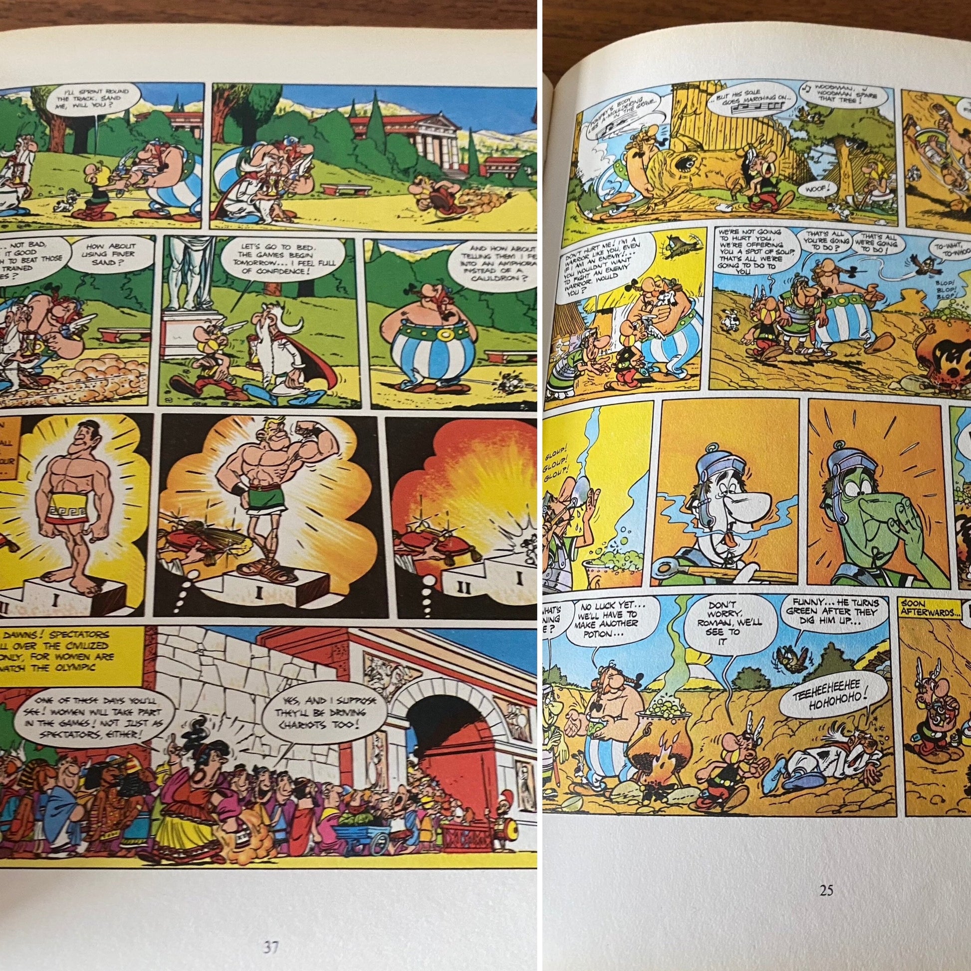 Asterix and the Laurel Wreath 80s story book 