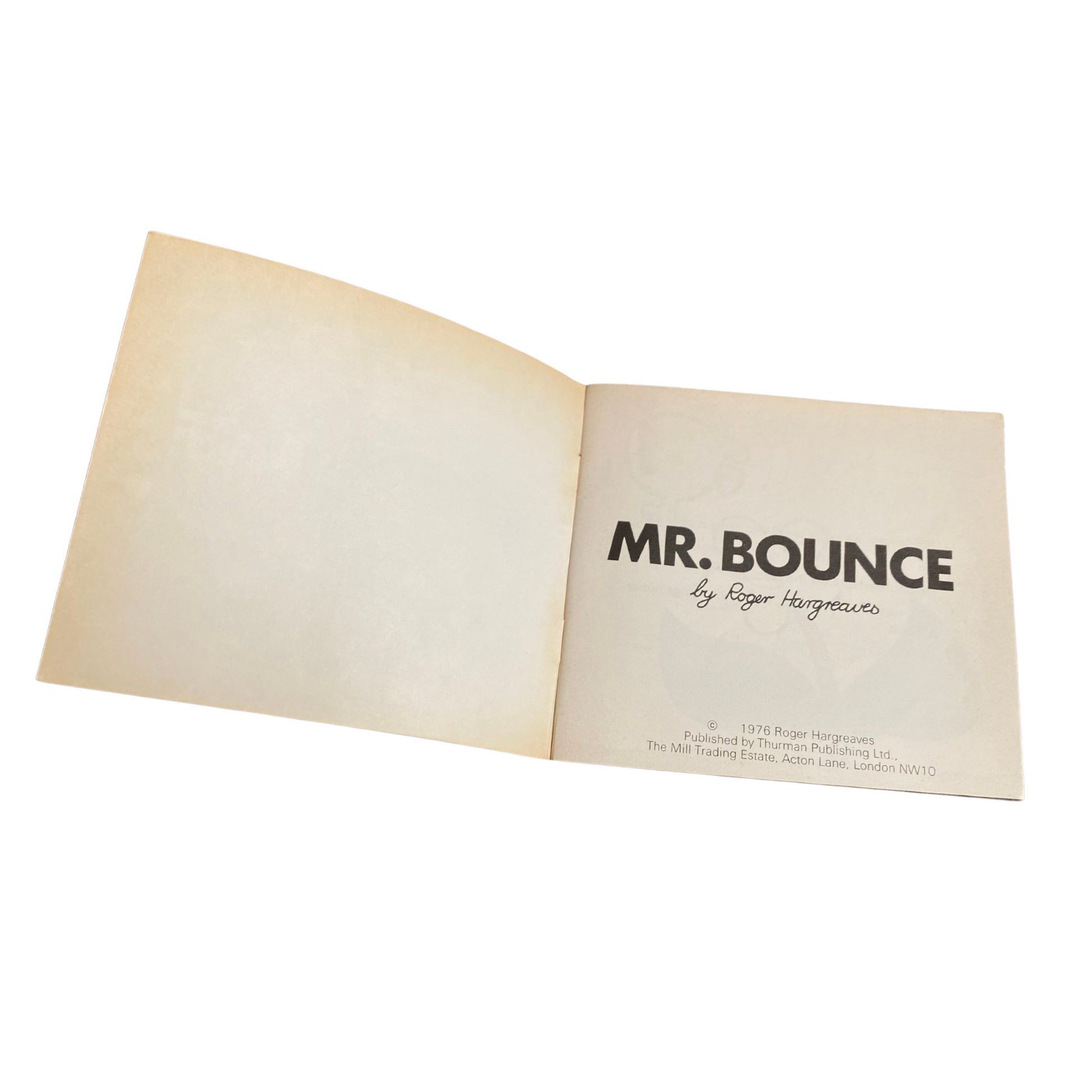 Nostalgic Mr. Men Storybook -  Mr Bounce      - 1976 Edition