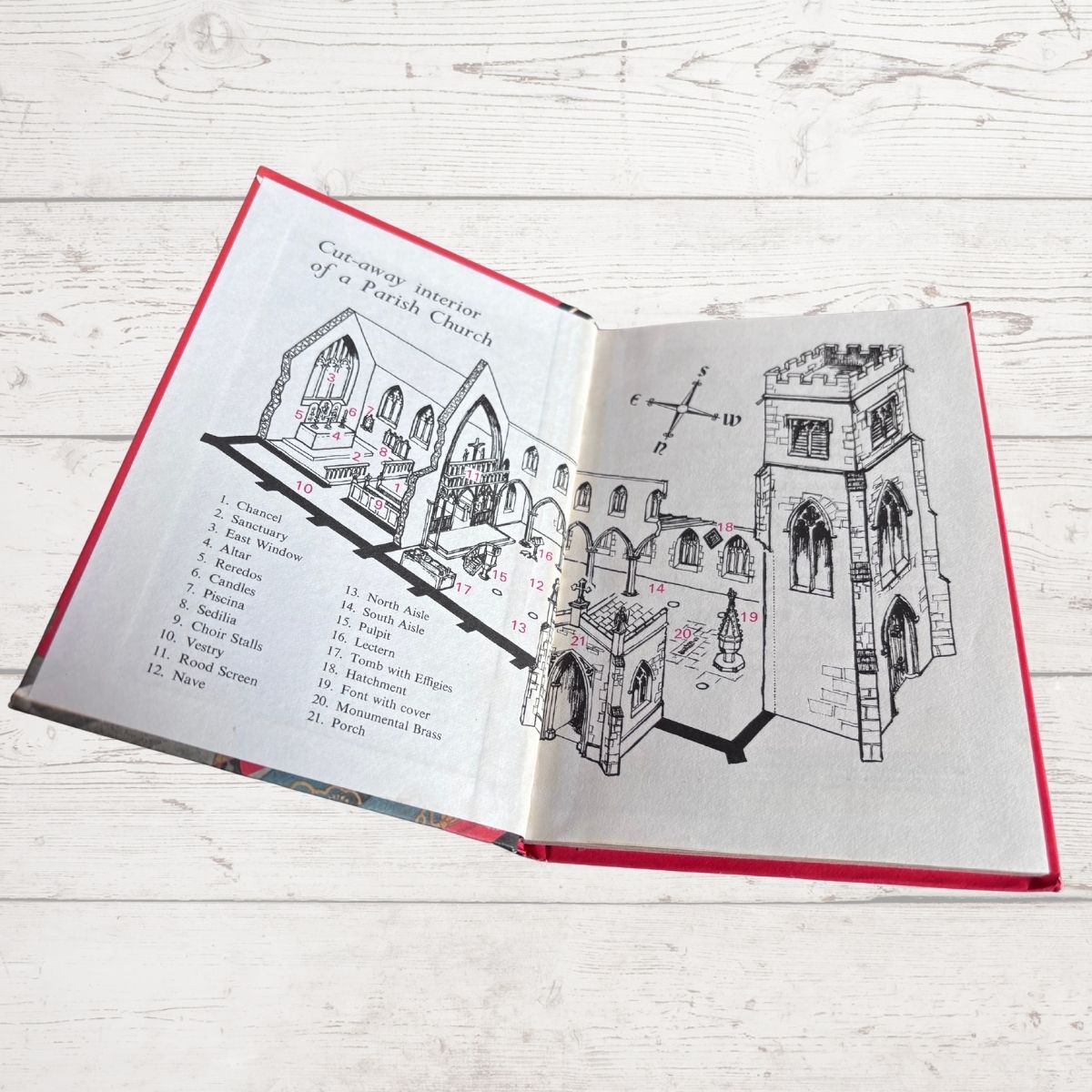Vintage 1970s ladybird book: What to Look for Inside a Church. Series 649