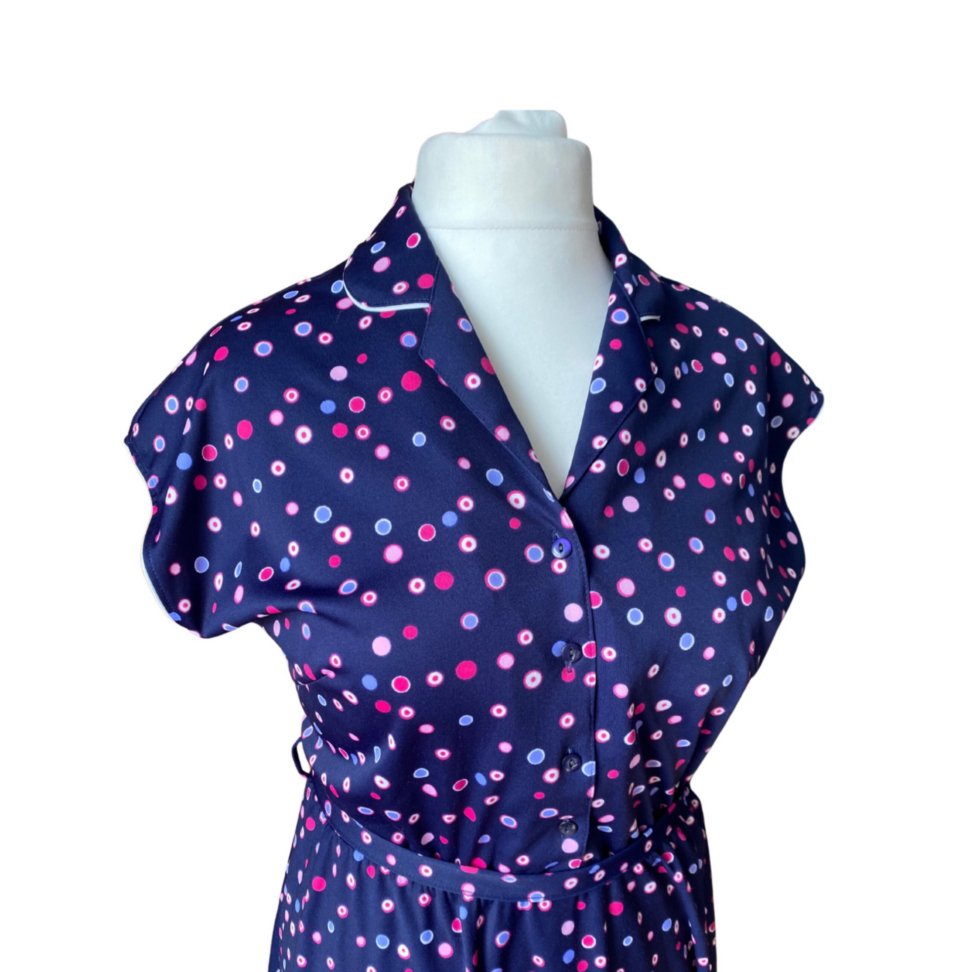 Polka dot dress 80s sales