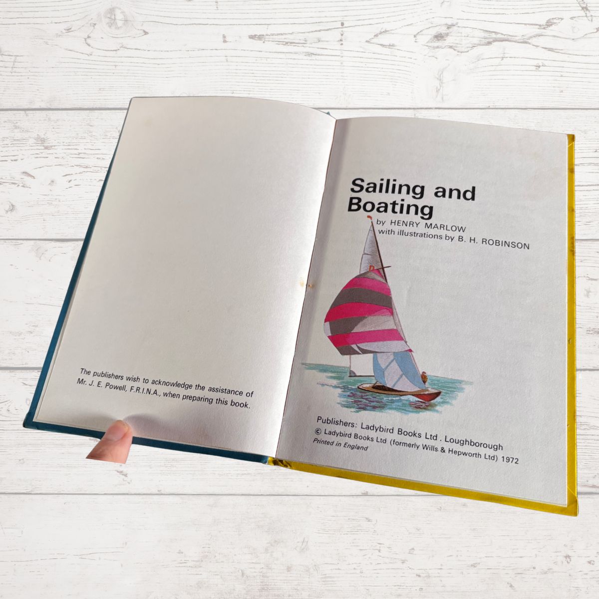 Sailing and Boating. 1970s Ladybird Learnabout Book.Series 633.