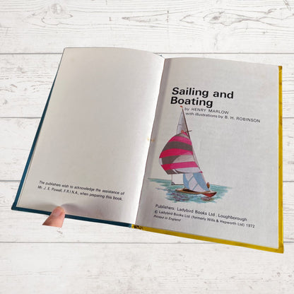 Sailing and Boating. 1970s Ladybird Learnabout Book.Series 633.