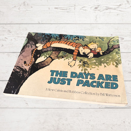 Calvin and Hobbes book on a white background 