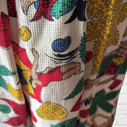 50s Pin-Up Style Seaside Print Vintage Sundress .Approx UK size 14-16