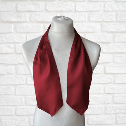 60s/70s Mod Style Red,Grey, White and Brown Paisley Print Vintage Tootal Cravat