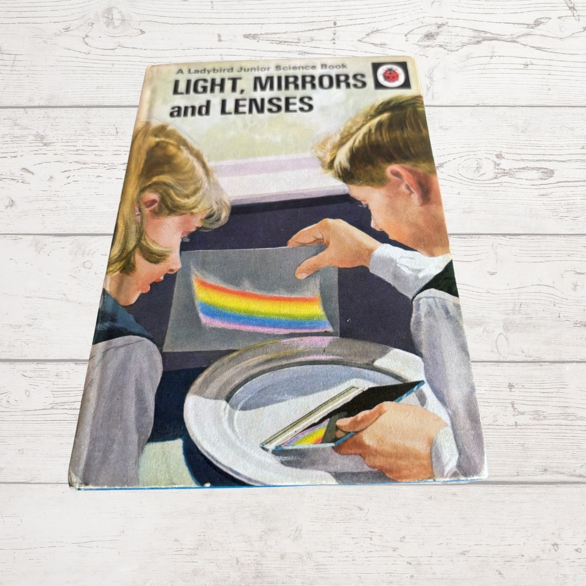 Vintage 1970s ladybird book, Junior Science Book: Lights. Mirrors and Lenses. Series 621