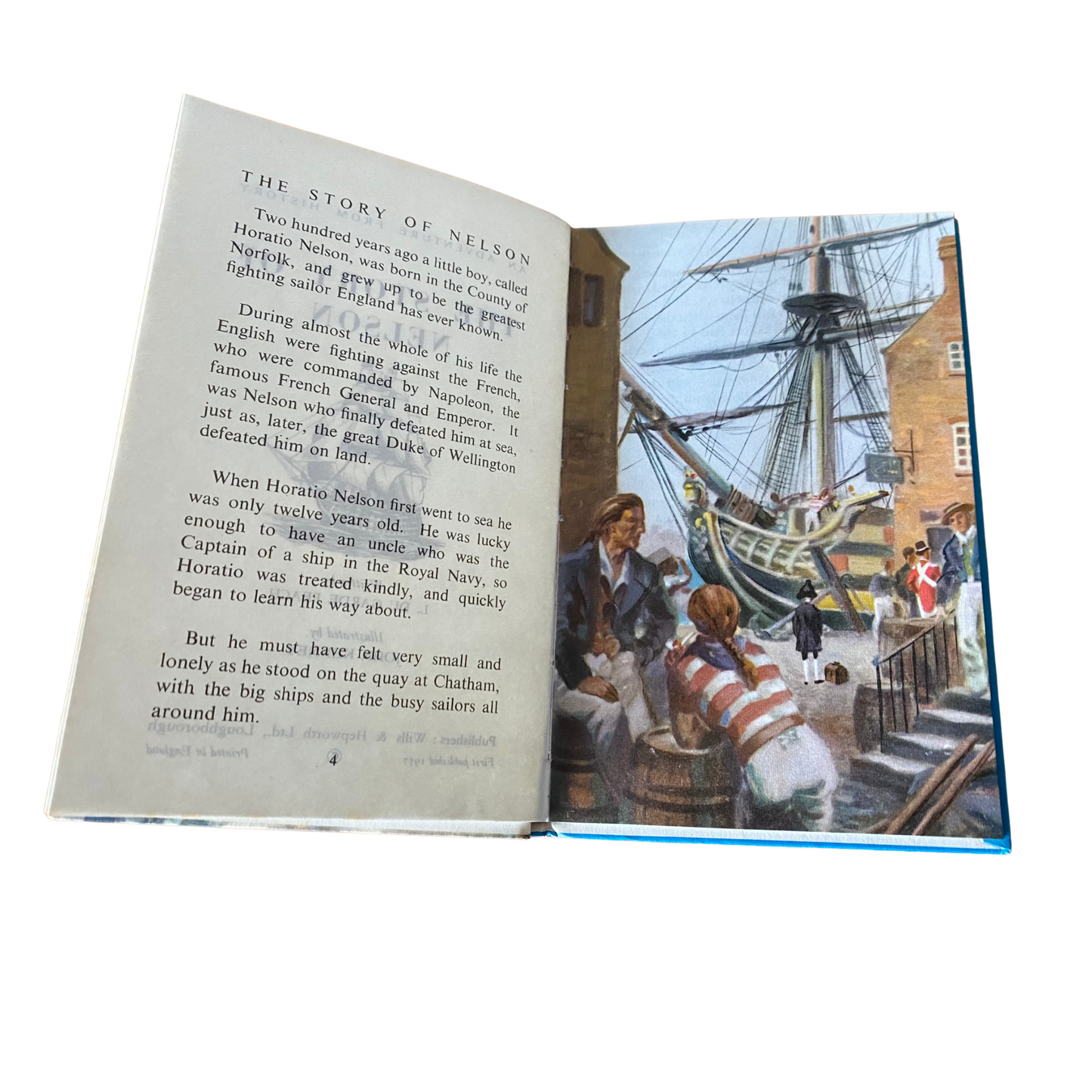 Vintage 1960s ladybird book, Nelson  , An Adventure from History. Series 561
