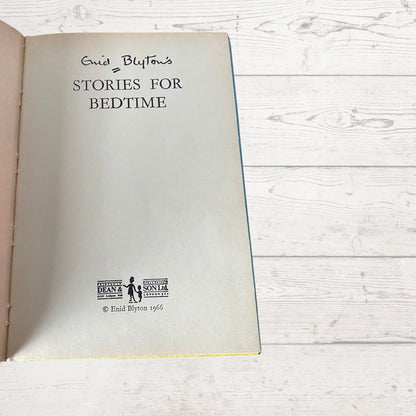 Stories for Bedtime - Vintage 1960s Hardback Book with Dust Jacket by Enid Blyton. Great nostalgic/ children’s gift idea
