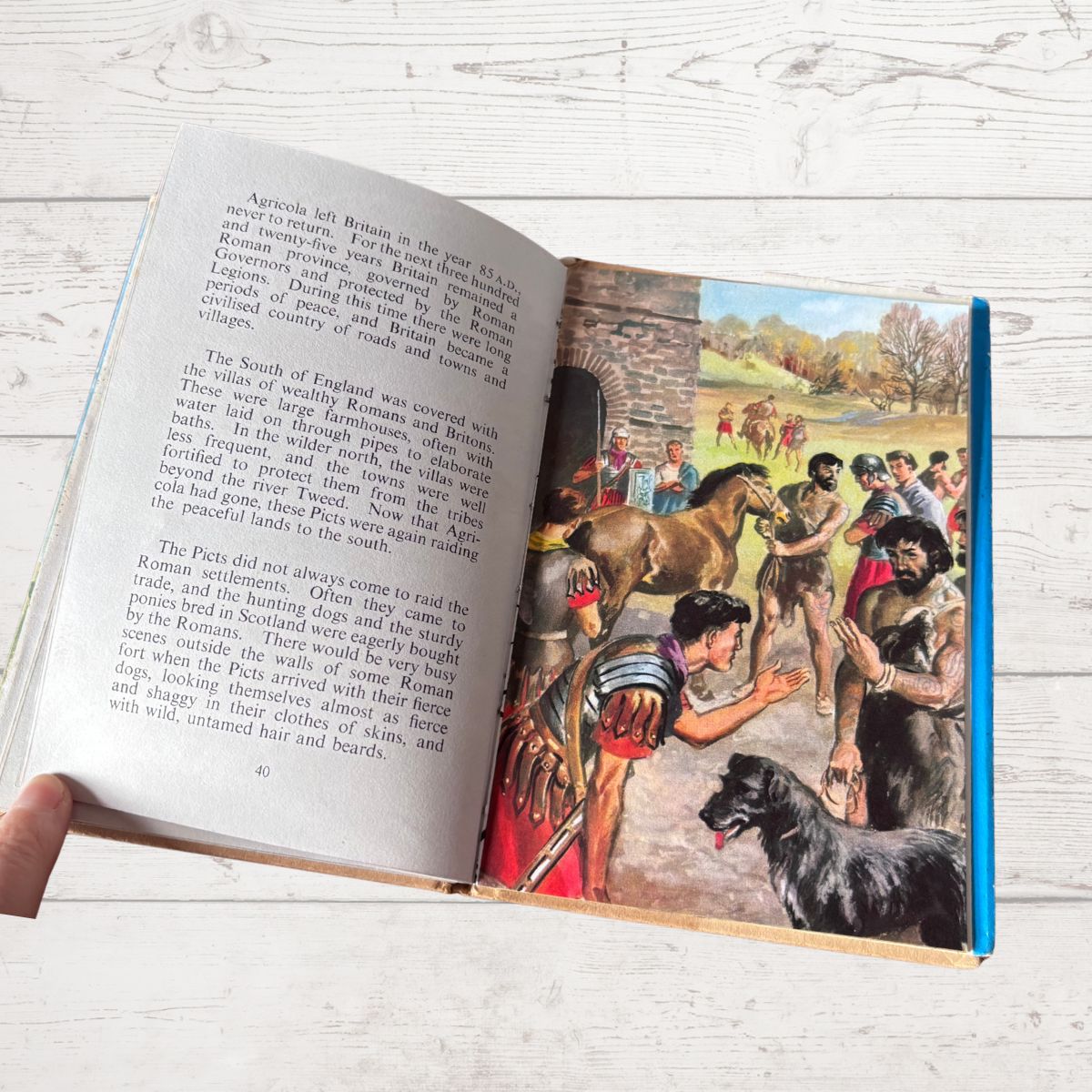 Julius Caesar and Roman Britain. 1960s Ladybird Book with Dust Jacket.Series 561