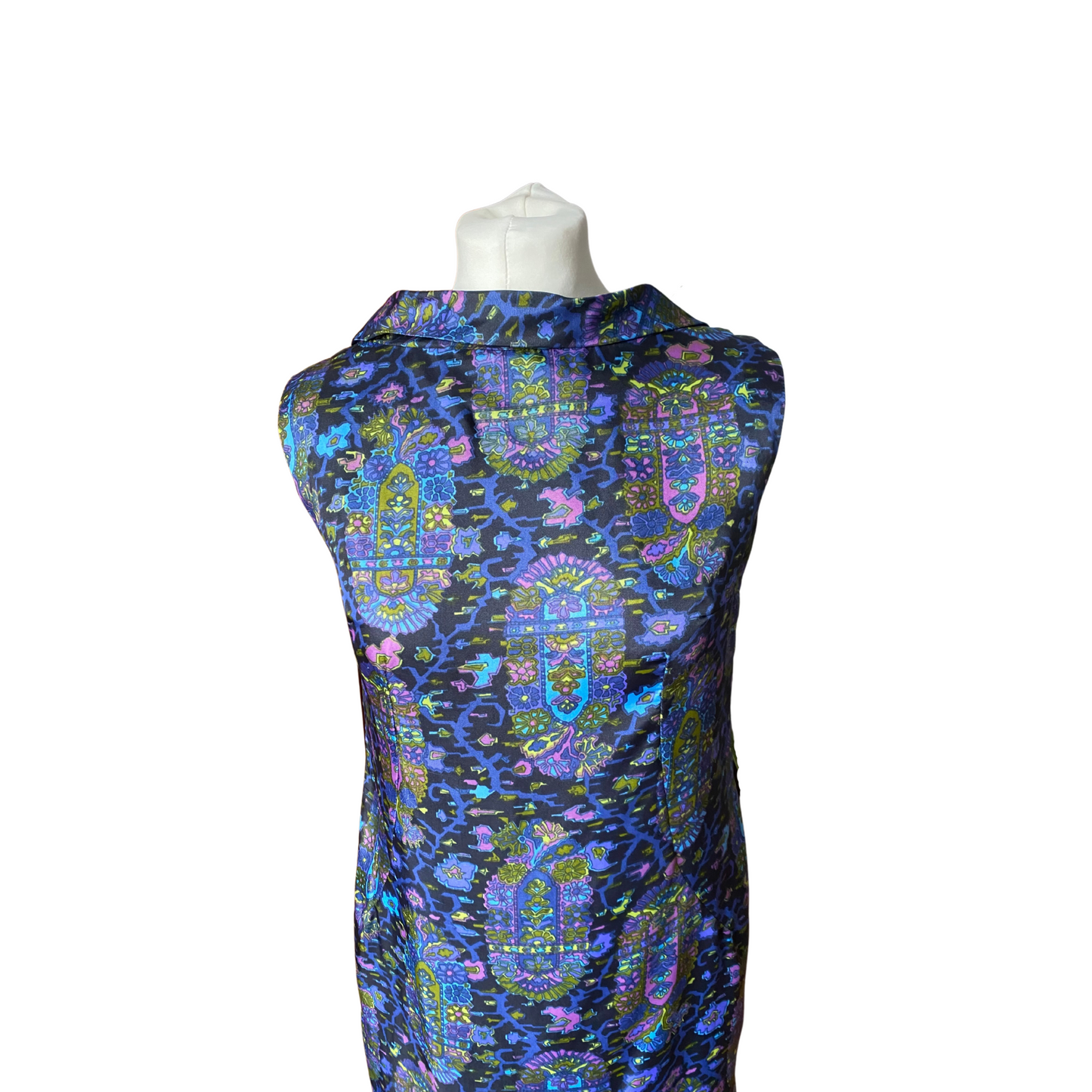 Victor Jocelyn designer pencil dress with stained glass window effect