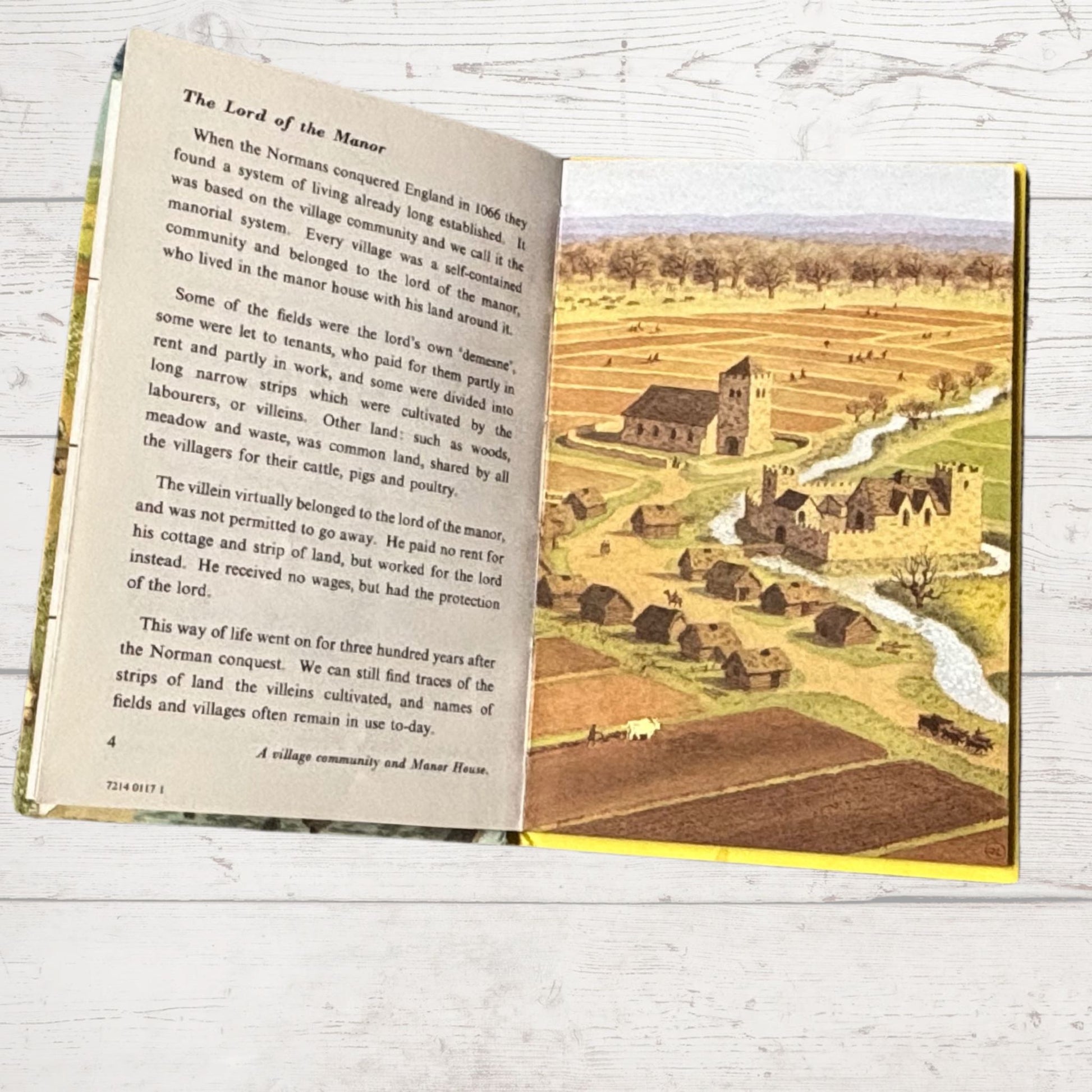 History themed vintage ladybird book Shoeing a Manor House 