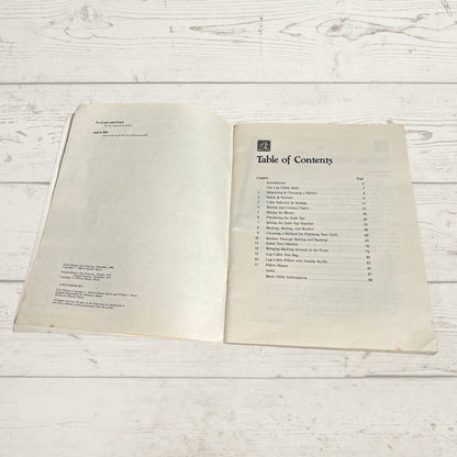 Make a Quilt in a Day - The Log Cabin Pattern. A Vintage Quilting Book by Eleanor Burns.