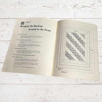 Make a Quilt in a Day - The Log Cabin Pattern. A Vintage Quilting Book by Eleanor Burns.