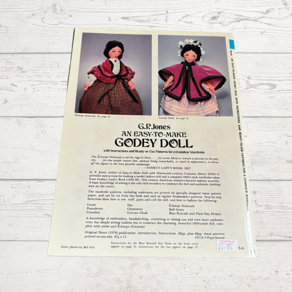 An Easy to Make Godey Doll by G.P Jones. A Vintage Doll Making Book