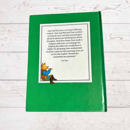 Vintage Hardback: The Adventures of Sam Pig - Sam Pig and his Fiddle by Alison Uttley, Illustrated by Graham Percy