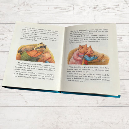 Vintage Hardback: The Adventures of Sam Pig - The Christmas Box by Alison Uttley, Illustrated by Graham Percy