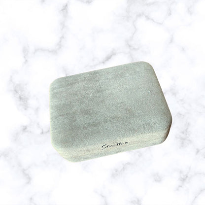 Stunning Blue,Red and Cream Oval Vintage Cufflinks in the Original Box - Perfect Gift Idea