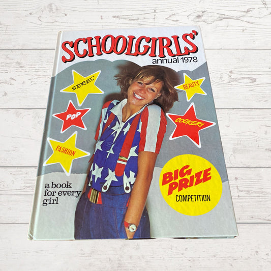 Vintage Schoolgirls’ Annual 1978, full of fiction, fun, pop and beauty. Great gift idea