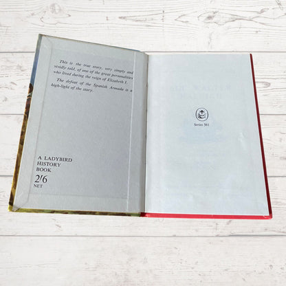 Vintage 1960s ladybird book, Sir Walter Raleigh  , An Adventure from History. Series 561