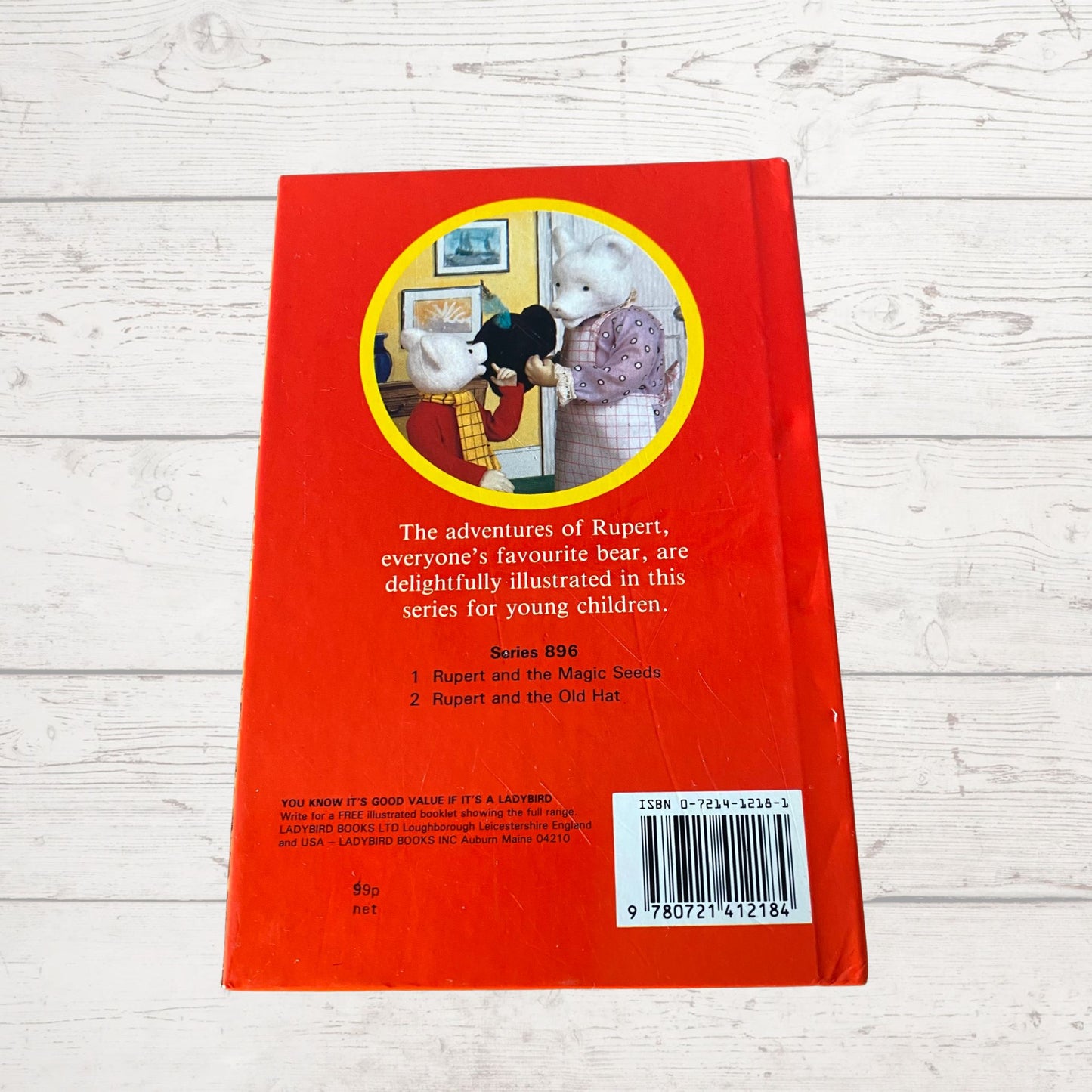 Rupert and the Old Hat. Rupert Bear . Vintage ladybird book. Great gift idea