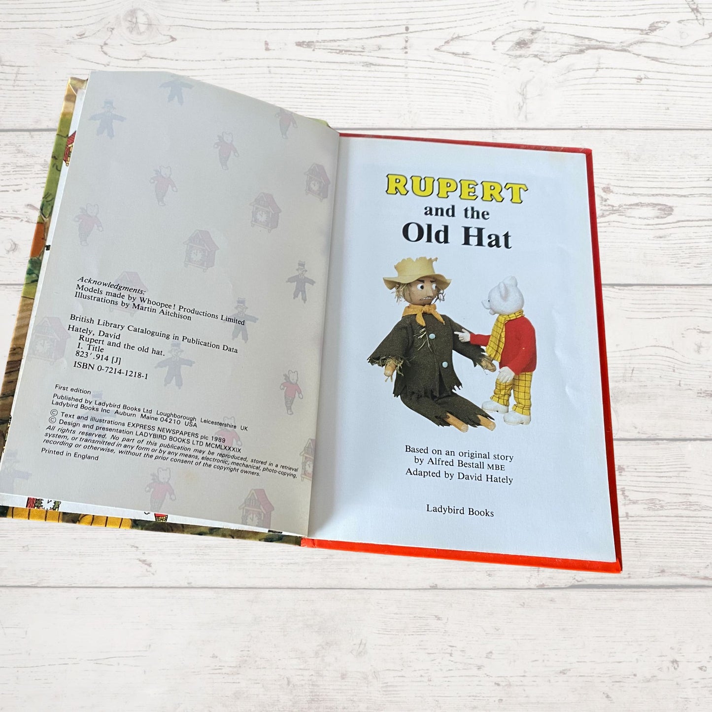 Rupert and the Old Hat. Rupert Bear . Vintage ladybird book. Great gift idea