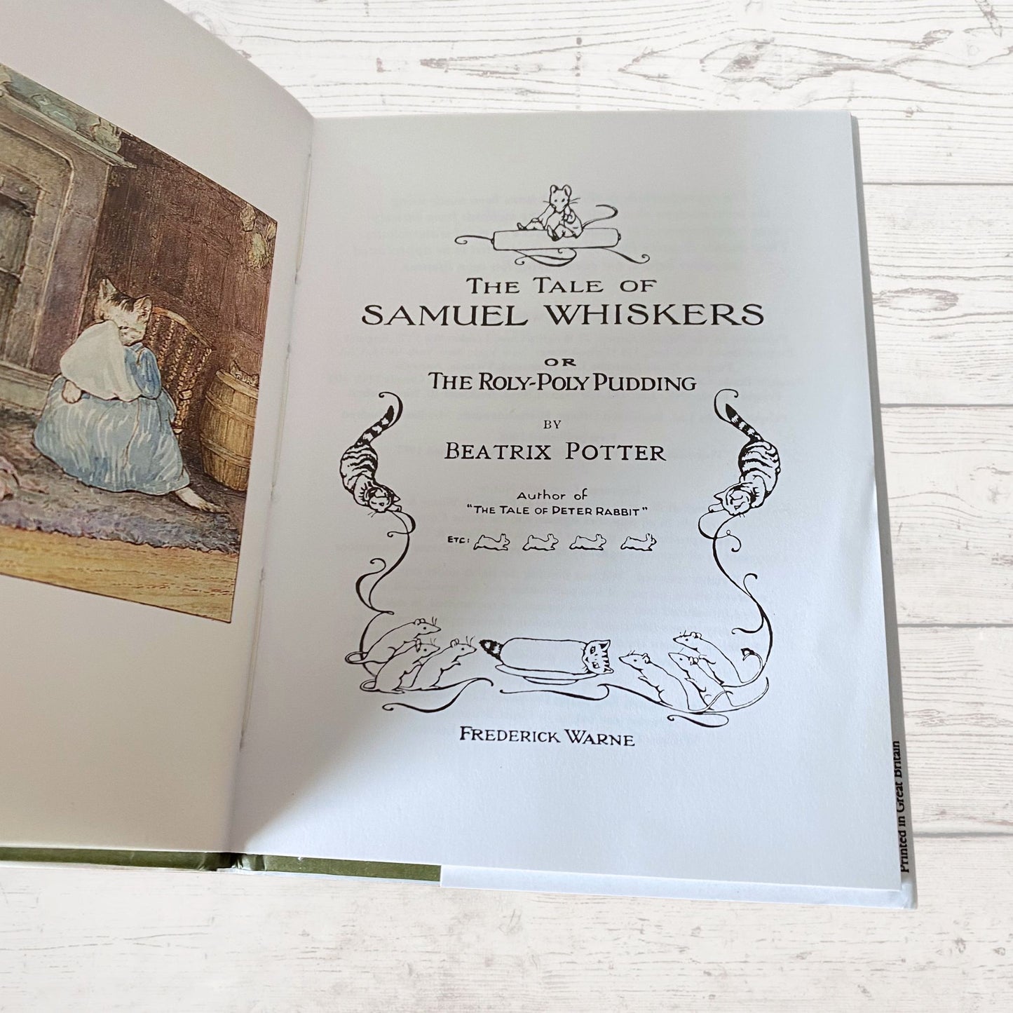 The Tale of Samuel Whiskers or The Roly - Poly Pudding. Vintage Beatrix Potter book. 1987 edition.