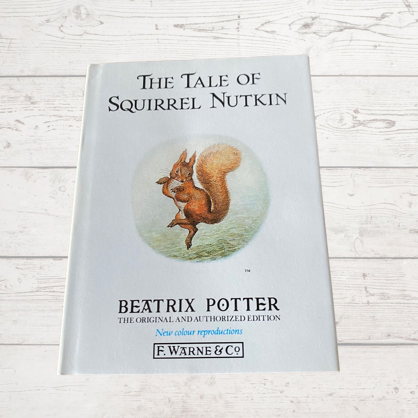 The Tale of Squirrel Nutkin. Vintage Beatrix Potter book. 1987 edition.