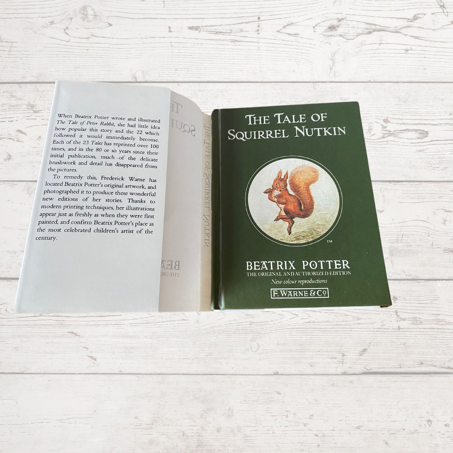 The Tale of Squirrel Nutkin. Vintage Beatrix Potter book. 1987 edition.