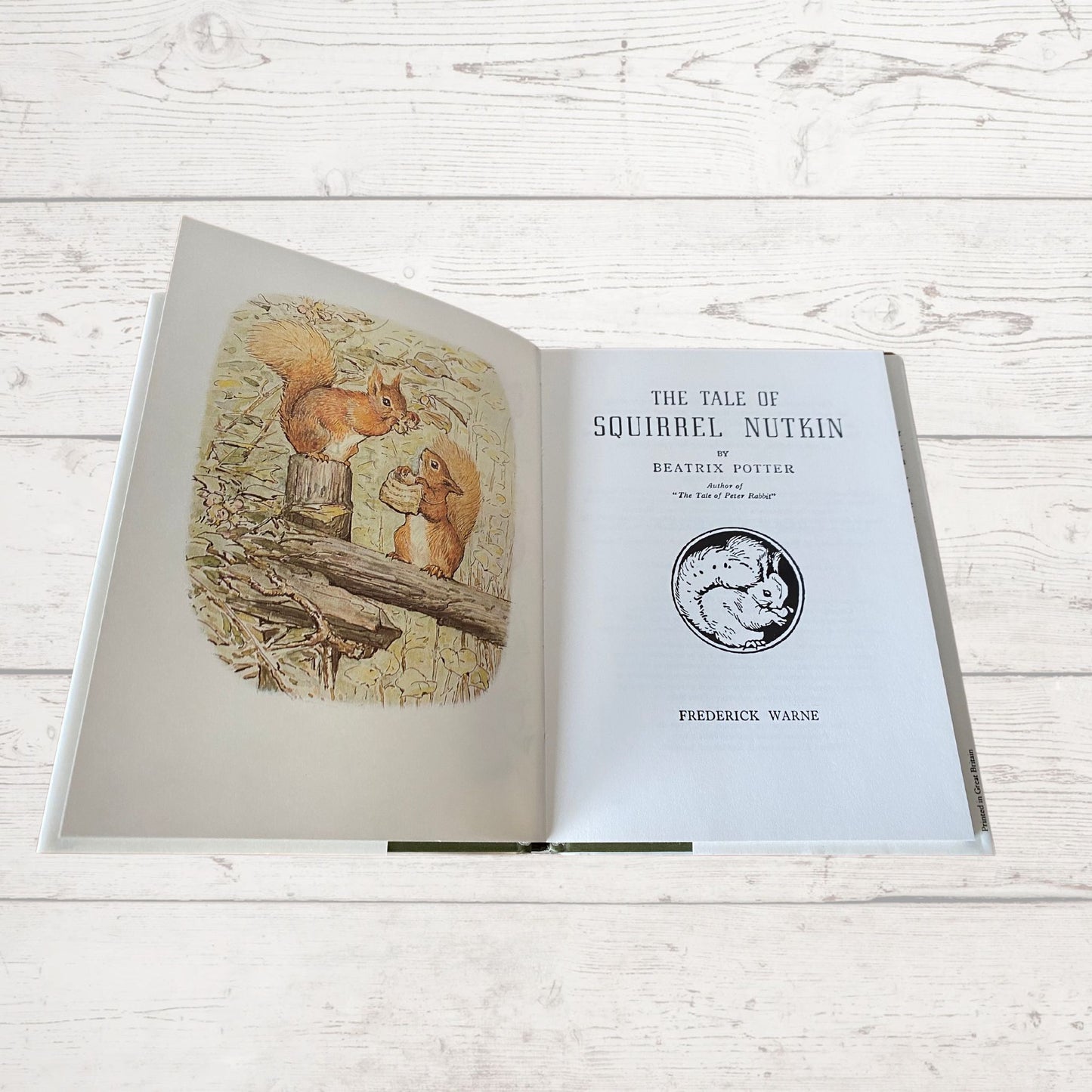 The Tale of Squirrel Nutkin. Vintage Beatrix Potter book. 1987 edition.