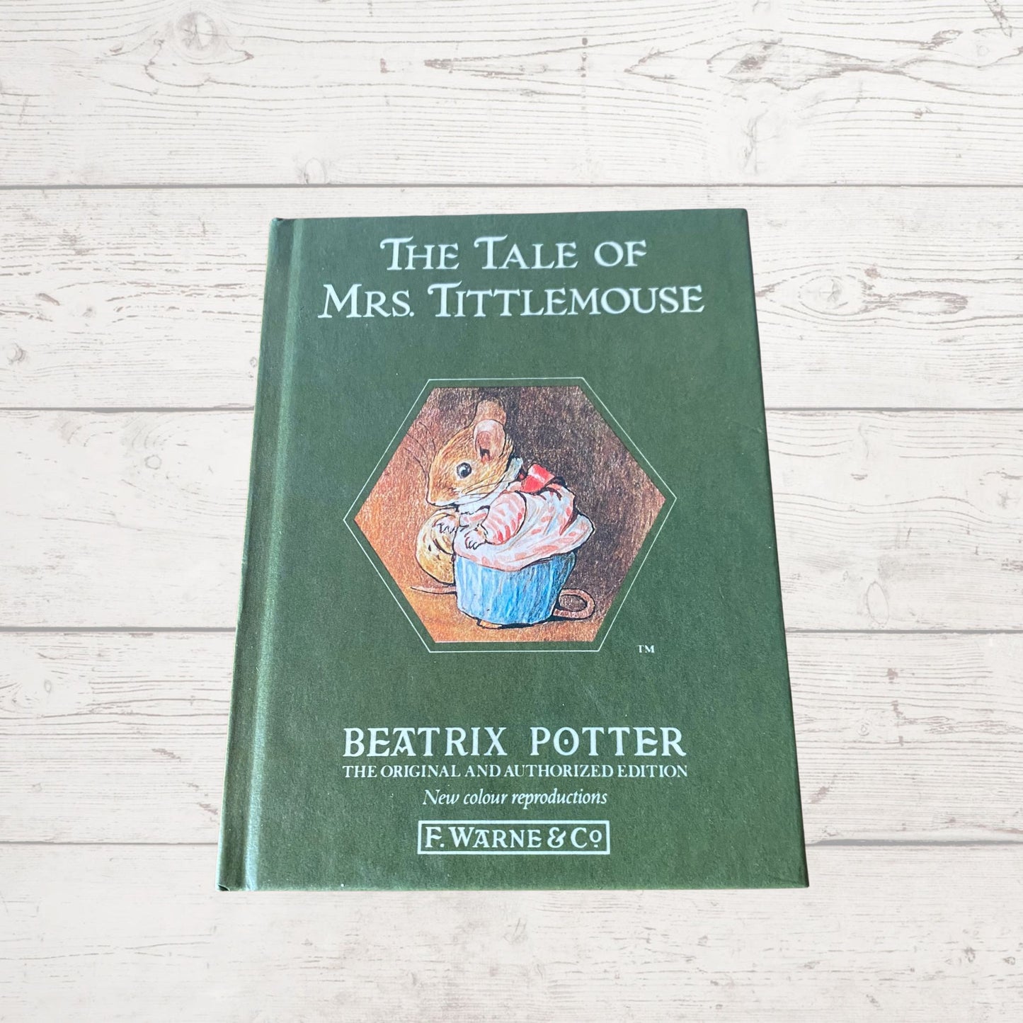 The Tale of Mrs. Tittlemouse. Vintage Beatrix Potter book. 1989 impression.