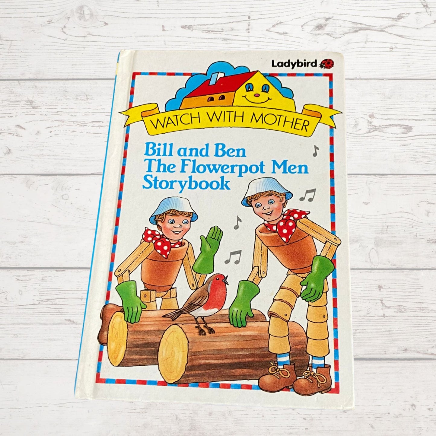 Bill and Ben The Flowerpot Men Story Book. Watch with Mother. Vintage ladybird book. Great gift idea