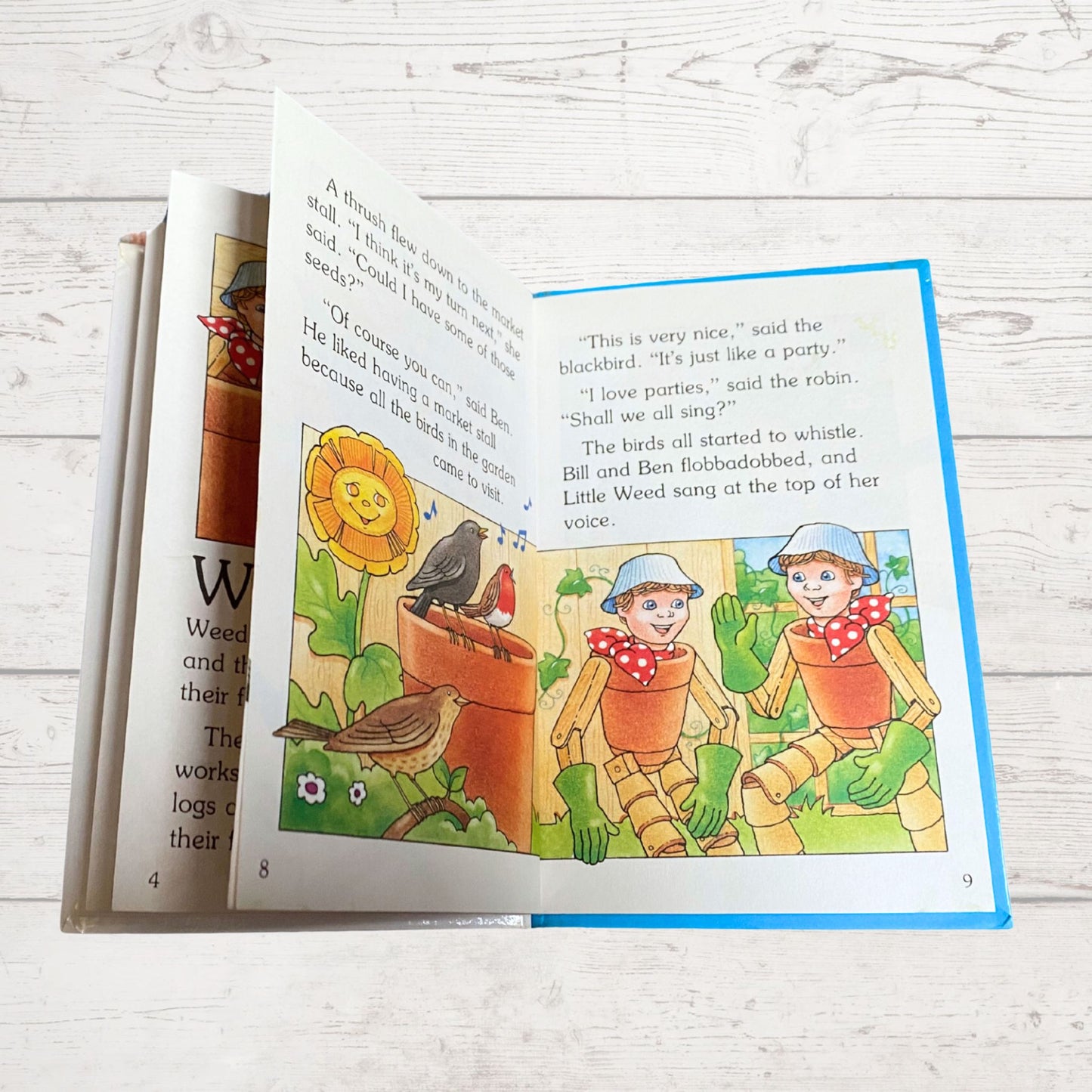 Bill and Ben The Flowerpot Men Story Book. Watch with Mother. Vintage ladybird book. Great gift idea