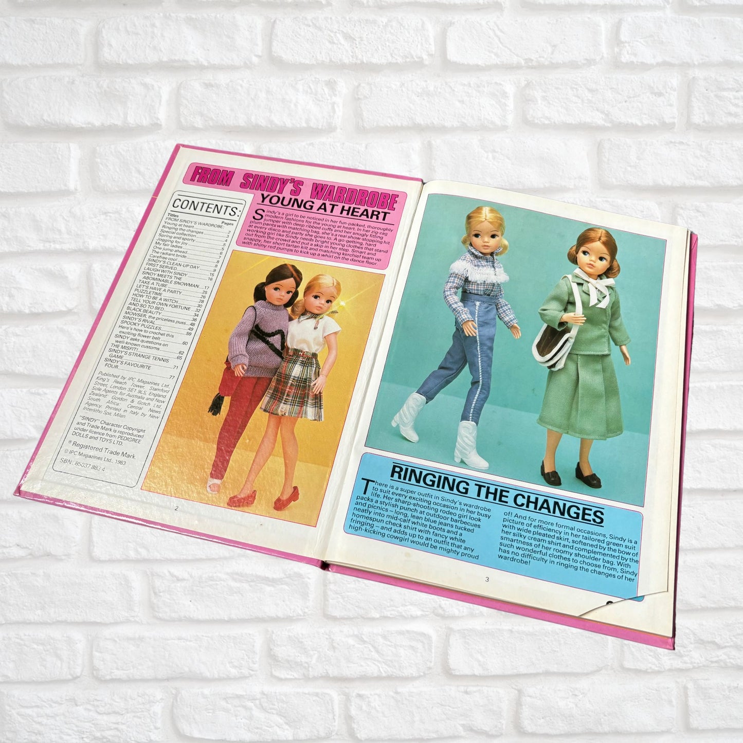 Vintage Sindy Annual 1984  - Classic Stories, Pop  Puzzles & Beauty Tips