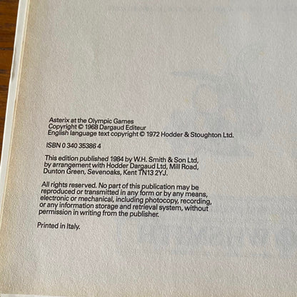 Asterix and the Big Fight vintage book