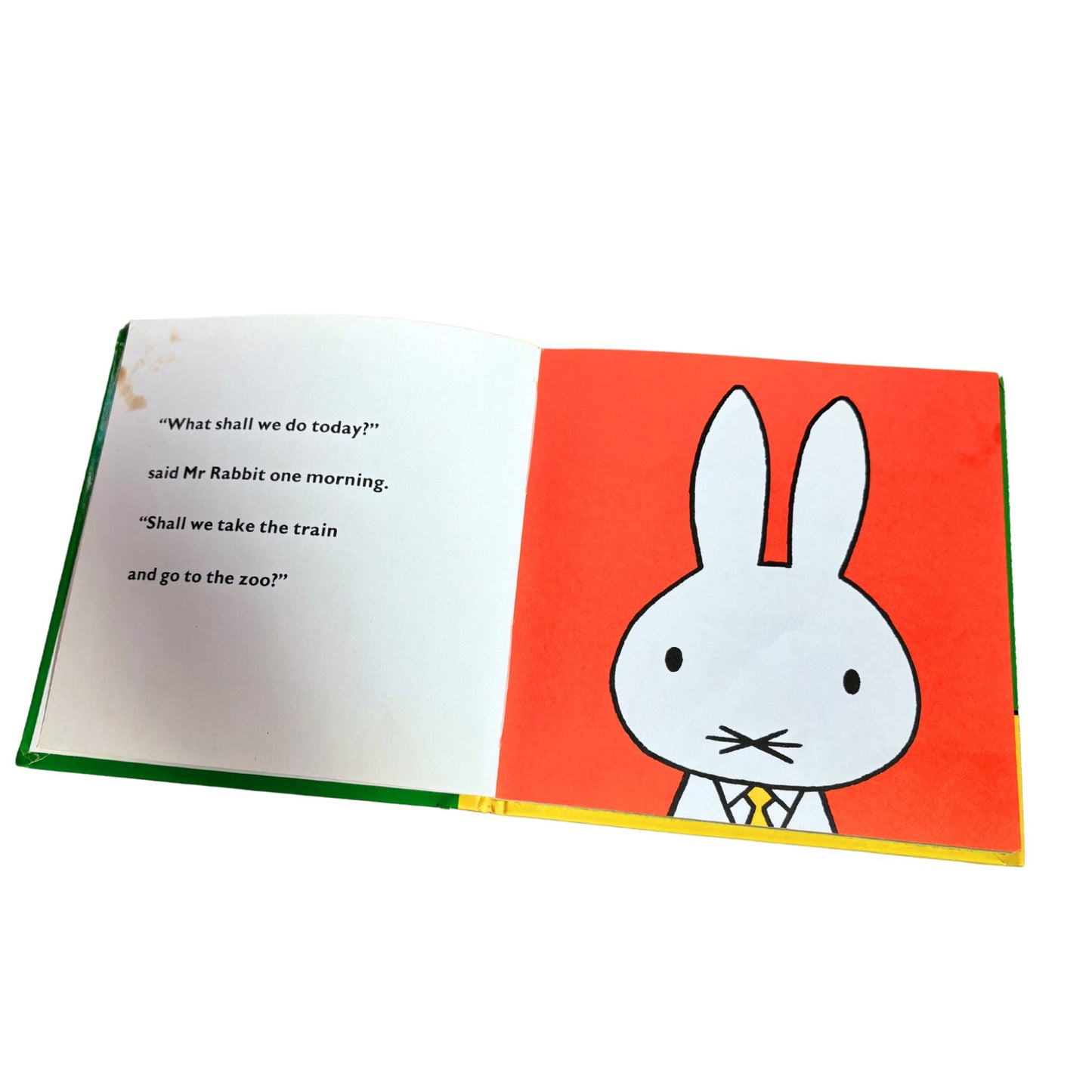 Vintage 1980s Dick Bruna Hardcover Children's Book - Miffy at the Zoo : A Bright and Colourful Tale of a Special Day Out