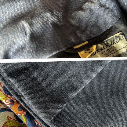 1950s USAF Blue Wool Serge Vintage Military Jacket with Detachable Metal US Pins. Approx UK XS-S (m) 10-12(f)