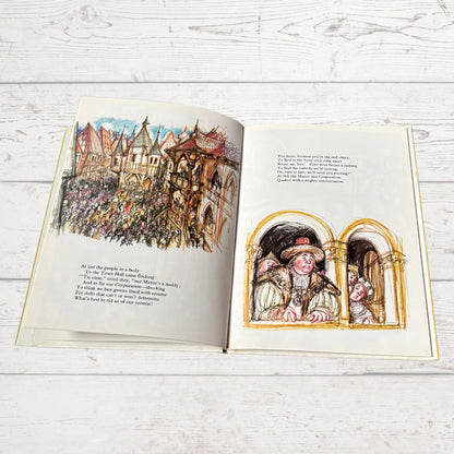 The Pied Piper of Hamelin by Robert Browning. Illustrated Hardback Vintage Book. Great Gift Idea