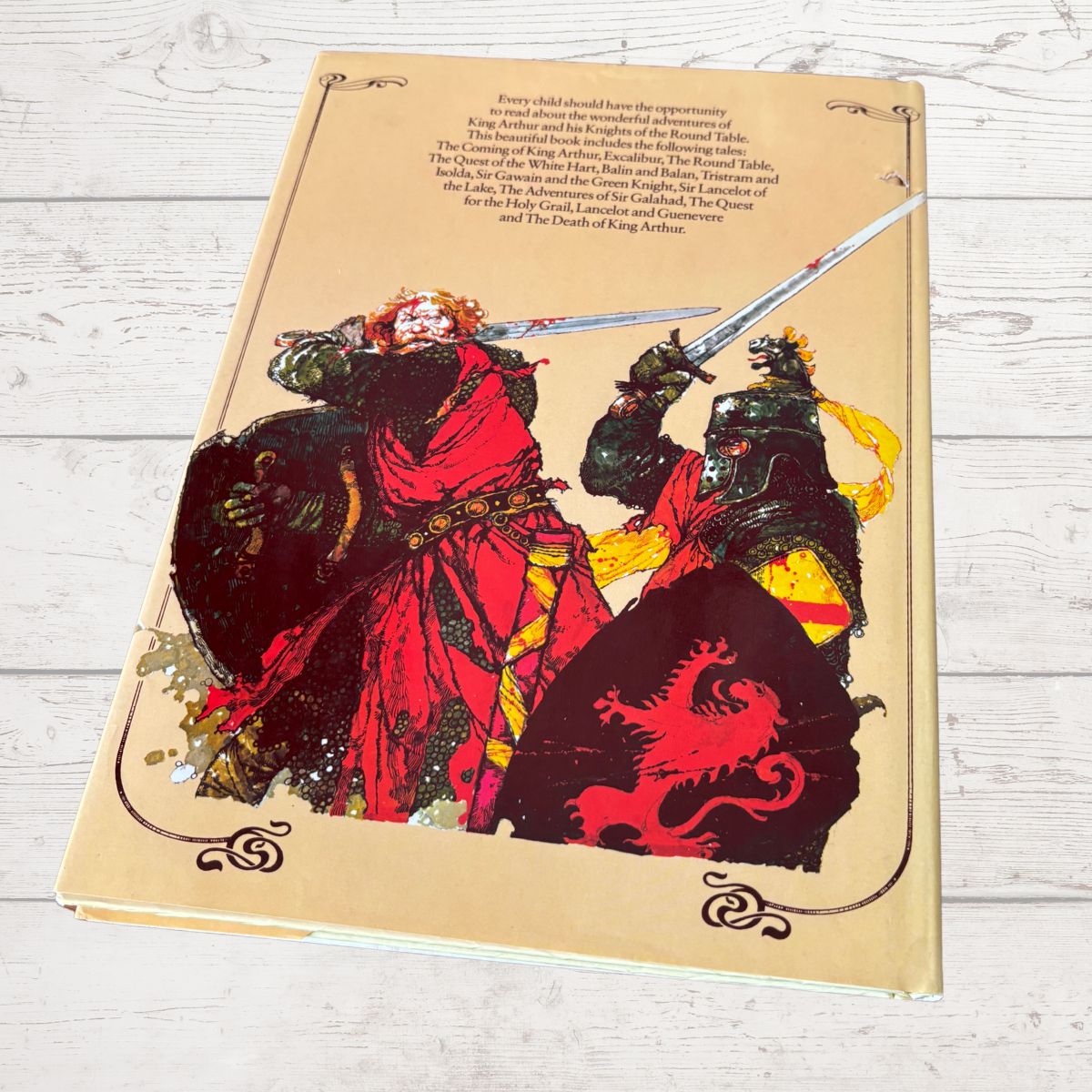 Tales of King Arthur hardback vintage book With dust jacket on  a white background