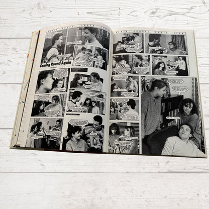 Jackie 1988 Vintage Annual photo story on a white background 