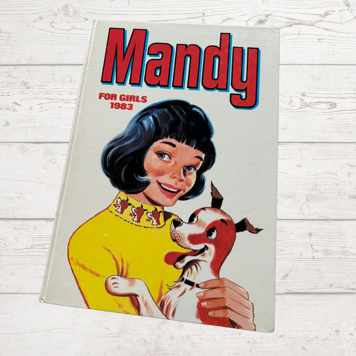 Mandy for Girls 1983 annual On a white background