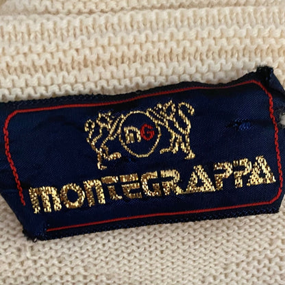 Elegant 70s vintage Cream Striped Boatneck Jumper. Approx U.K size 10-14