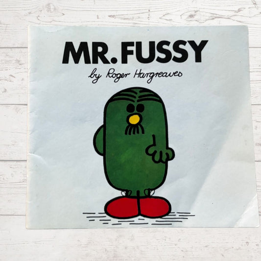 Mr Fussy by Roger Hargreaves book cover 